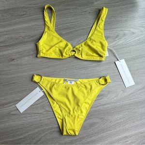 Stella McCartney Glitter with Rings Swimsuit: Triangle Bra end Mini Brief